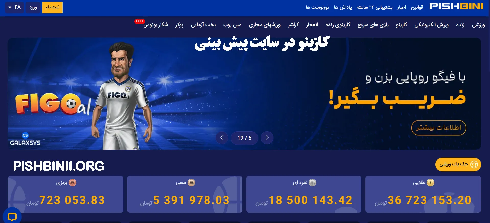 کازینو در سایت پیش‌ بینی